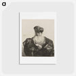 アートポストカード-Old Man Seated with Flowing Beard, Fur Cap and Velvet Cloak - レンブラント ファン レイン Postcard.