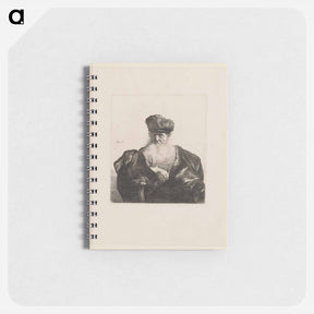 アートメモ帳-Old Man Seated with Flowing Beard, Fur Cap and Velvet Cloak - レンブラント ファン レイン Memo.