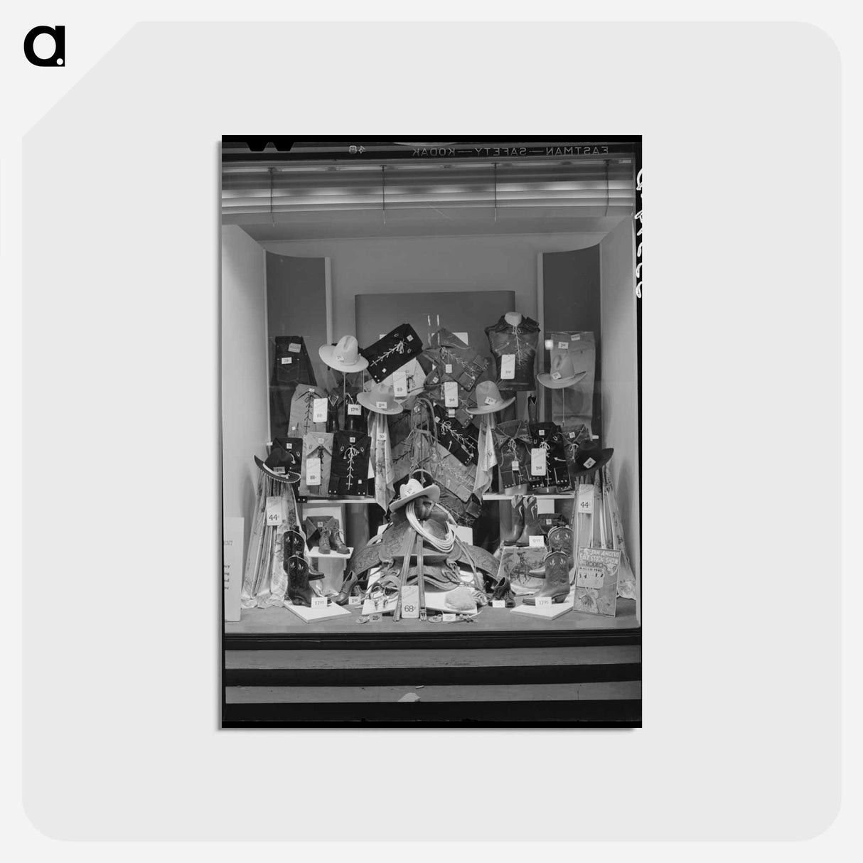 アートポストカード-San Angelo Stock Show Window
 - ラッセル リー Postcard.