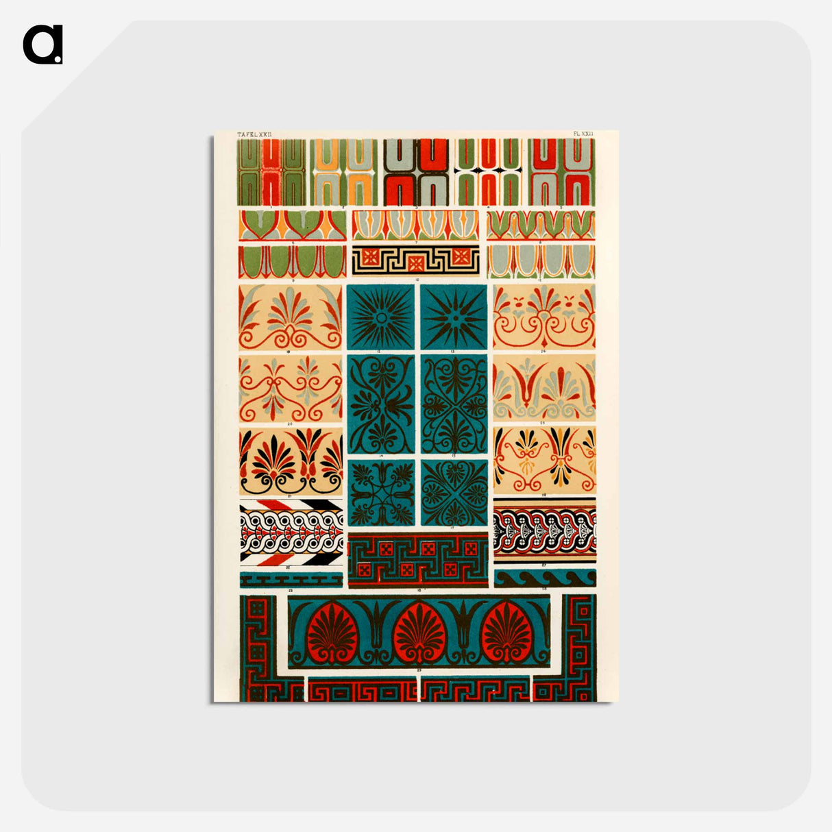 アートポストカード-Nineteenth-Century Ornament
 - 装飾の文法 Postcard.
