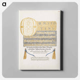 アートパネル-Damselflies from Mira Calligraphiae Monumenta
 - 書道のお手本 Canvas.