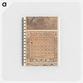 アートメモ帳-Kalenderblad september met reigers - テオ ヴァン ホイテマ Memo.