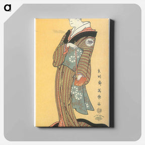 アートパネル-Iwai Kiyotarō II as O-Sode, daughter of Futamiya - 東洲斎 写楽 Canvas.