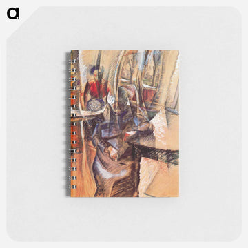 Interior with Two Female Figures - ウンベルト ボッチョーニ  Memo.