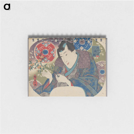 アートメモ帳-Mitsuuji with Mountain Roses
 - 歌川 国貞 Memo.