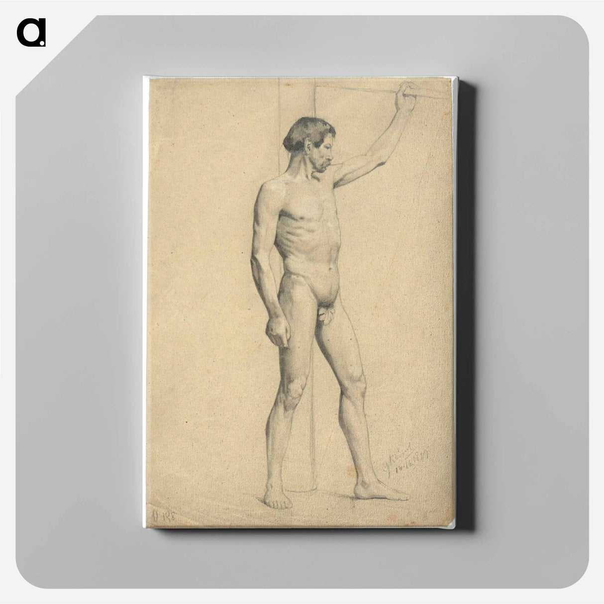 アートパネル-Male Academy Nude
 - ウィーン博物館 Canvas.