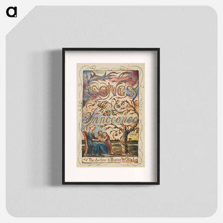 アートポスター-Songs of Innocence: Title Page - ウィリアム ブレイク Poster.