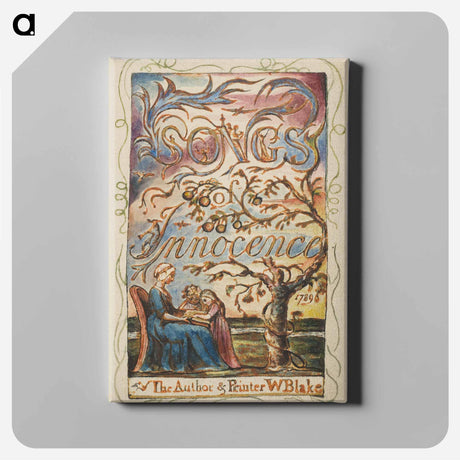 アートパネル-Songs of Innocence: Title Page - ウィリアム ブレイク Canvas.