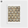 アートポストカード-Furnishing fabric famous pattern - ウィリアム モリス Postcard.