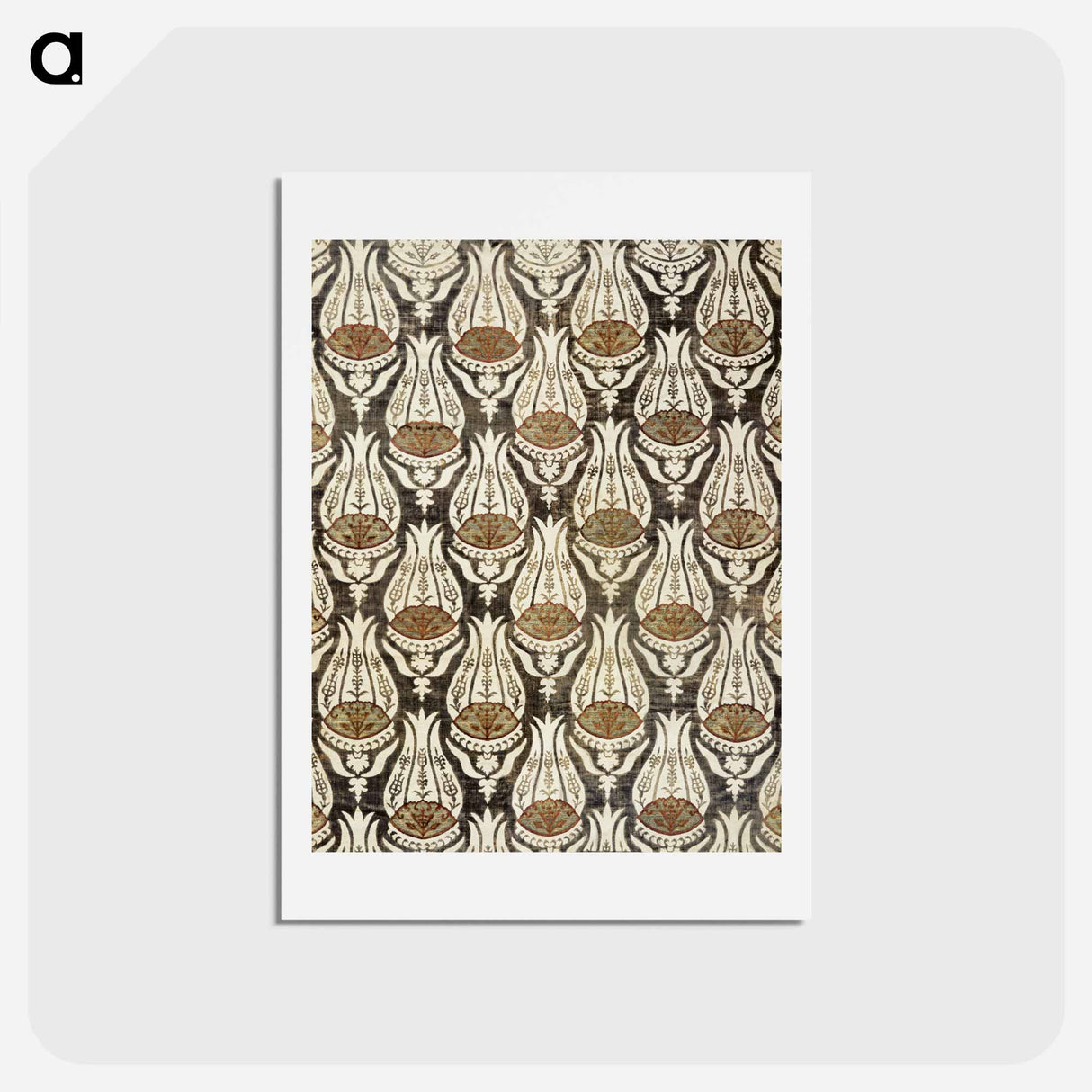 アートポストカード-Furnishing fabric famous pattern - ウィリアム モリス Postcard.