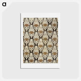 アートポストカード-Furnishing fabric famous pattern - ウィリアム モリス Postcard.