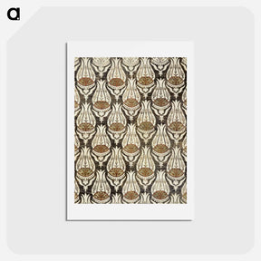 アートポストカード-Furnishing fabric famous pattern - ウィリアム モリス Postcard.