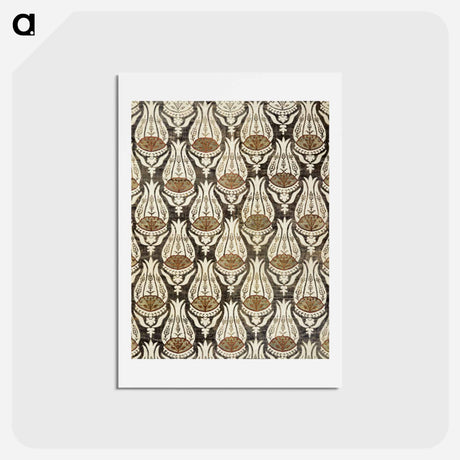アートポストカード-Furnishing fabric famous pattern - ウィリアム モリス Postcard.
