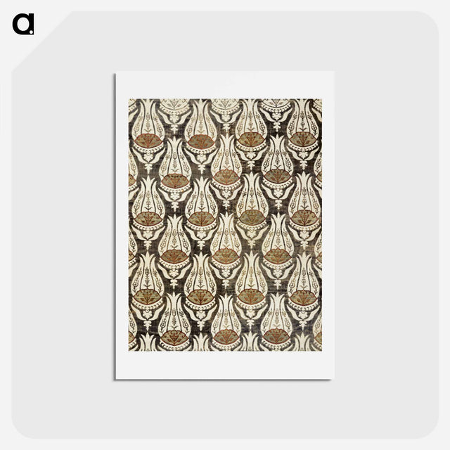 アートポストカード-Furnishing fabric famous pattern - ウィリアム モリス Postcard.