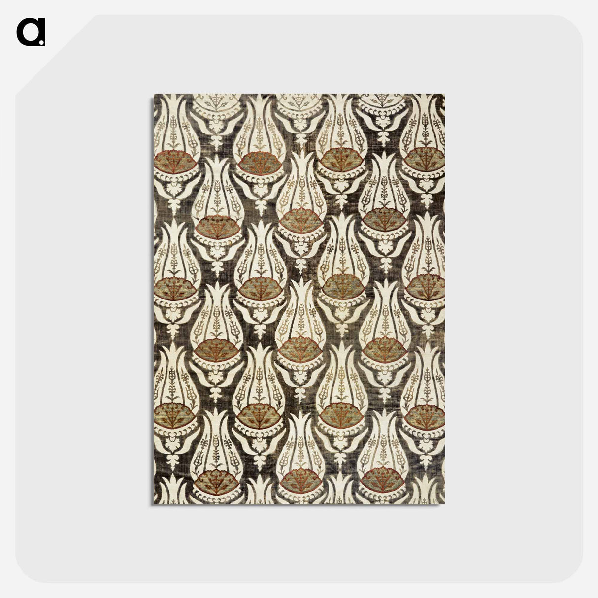 アートポストカード-Furnishing fabric famous pattern - ウィリアム モリス Postcard.
