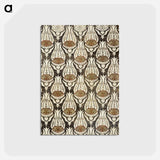 アートポストカード-Furnishing fabric famous pattern - ウィリアム モリス Postcard.