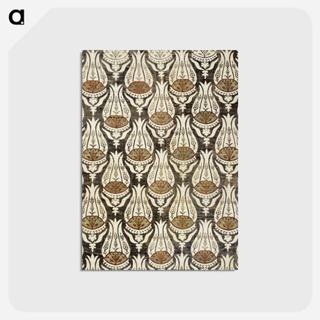 アートポストカード-Furnishing fabric famous pattern - ウィリアム モリス Postcard.