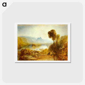 アートポストカード-Prudhoe Castle, Northumberland - ウィリアム ターナー Postcard.