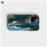 The Rapids, Hudson River, Adirondacks - ウィンスロー ホーマー Phone Case.