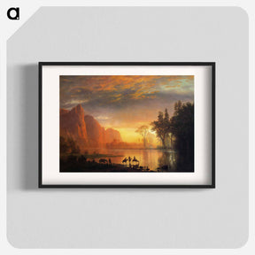アートポスター-Yosemite Valley Sunset - アルバート ビアスタット Poster.