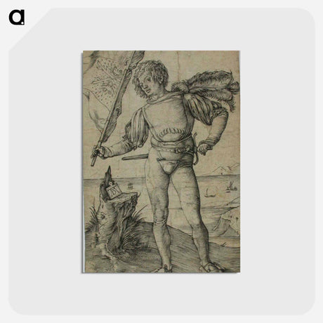 アートポストカード-Standard-bearer - アルブレヒト デューラー Postcard.