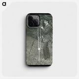 Self-Portrait with camera, tripod and pistol - アルフレッド スティーグリッツ Phone Case.