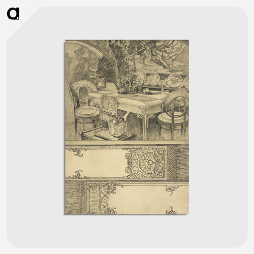Untitled - Alphonse Mucha Postcard.