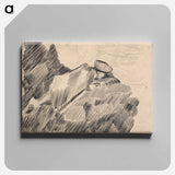 Man reclining on a rock - アーノルド ピーター ワイズ クビンチャン Canvas.
