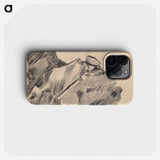 Man reclining on a rock - アーノルド ピーター ワイズ クビンチャン Phone Case.