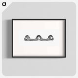 アートポスター-Three Girl Heads from Songs For Little People
 - 大英図書館 Poster.