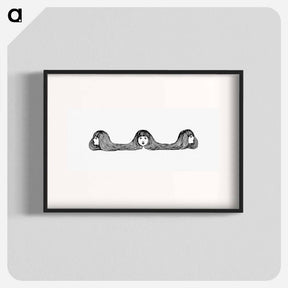 アートポスター-Three Girl Heads from Songs For Little People
 - 大英図書館 Poster.
