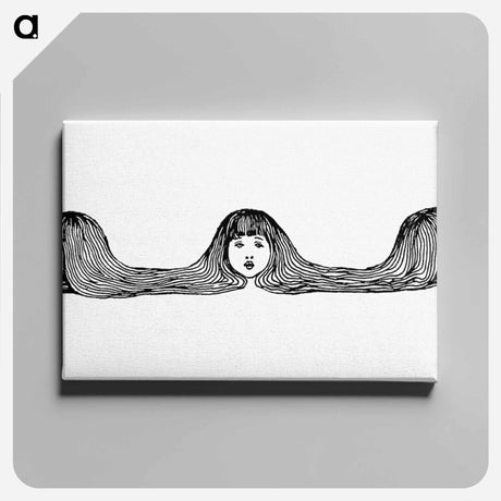 アートパネル-Three Girl Heads from Songs For Little People
 - 大英図書館 Canvas.