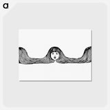 アートポストカード-Three Girl Heads from Songs For Little People
 - 大英図書館 Postcard.