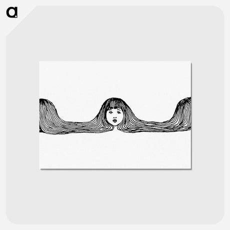 アートポストカード-Three Girl Heads from Songs For Little People
 - 大英図書館 Postcard.