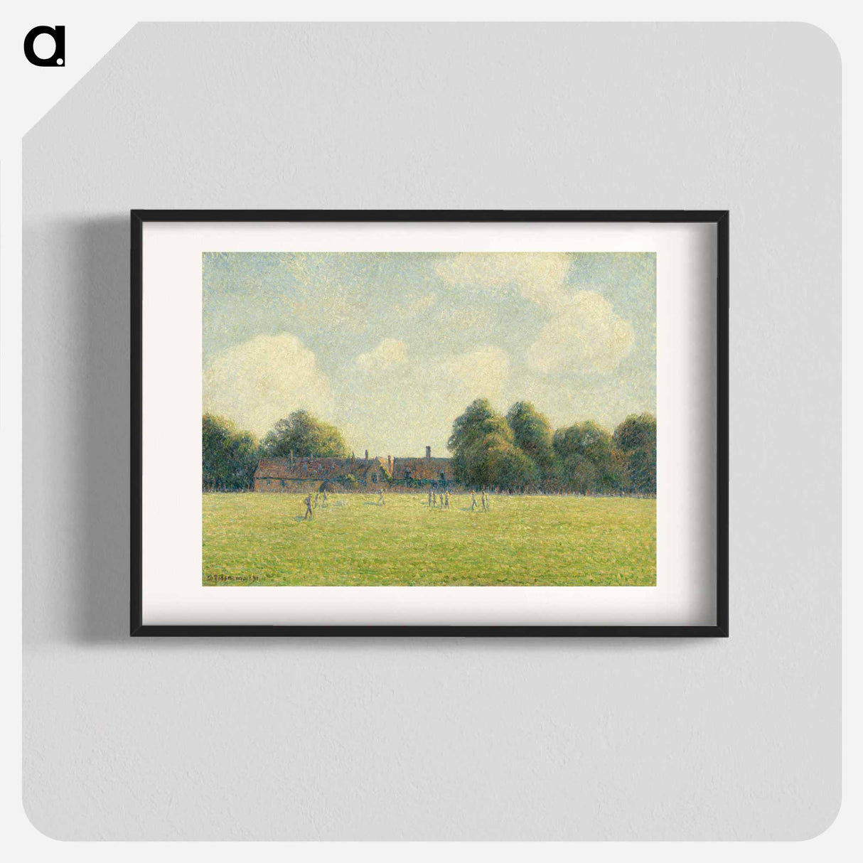 Hampton Court Green - Camille Pissarro Poster.