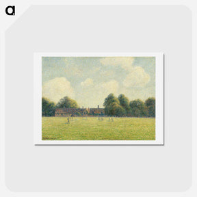 アートポストカード-Hampton Court Green - カミーユ ピサロ Postcard.