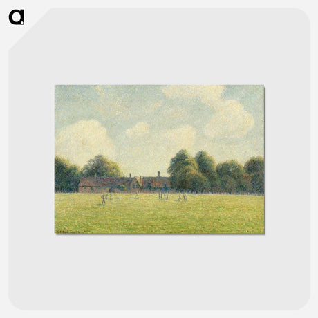 アートポストカード-Hampton Court Green - カミーユ ピサロ Postcard.