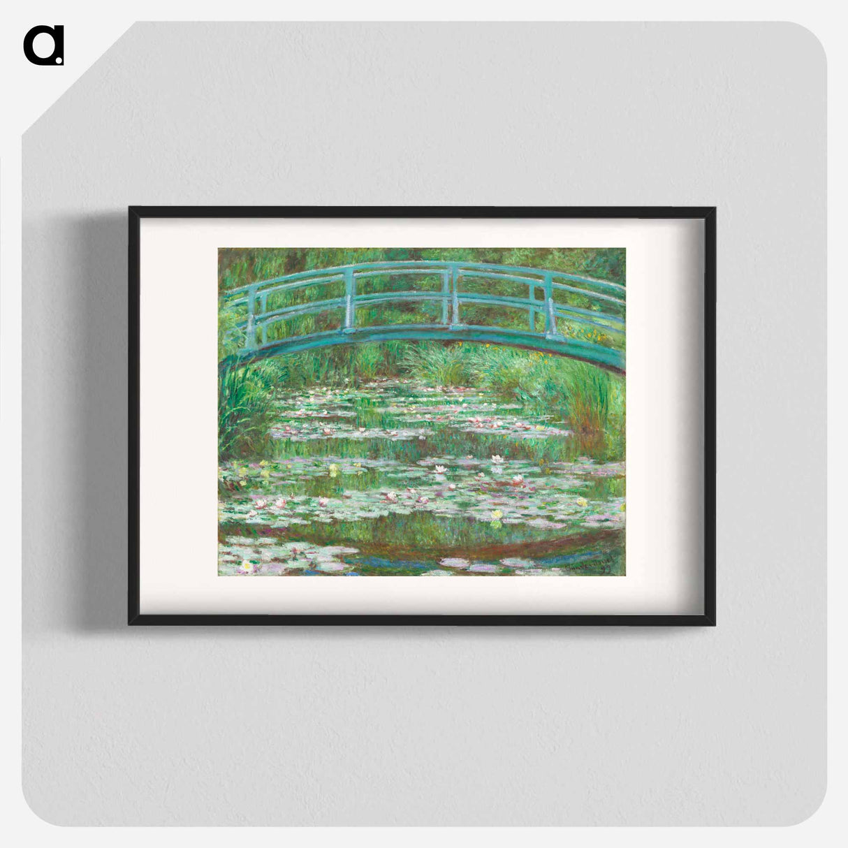 The Japanese Footbridge - Claude Monet Poster.