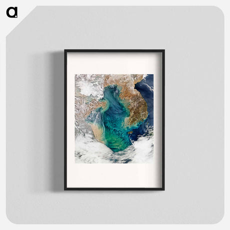アートポスター-Ocean Color in the Yellow Sea
 - 上空からの地球 Poster.