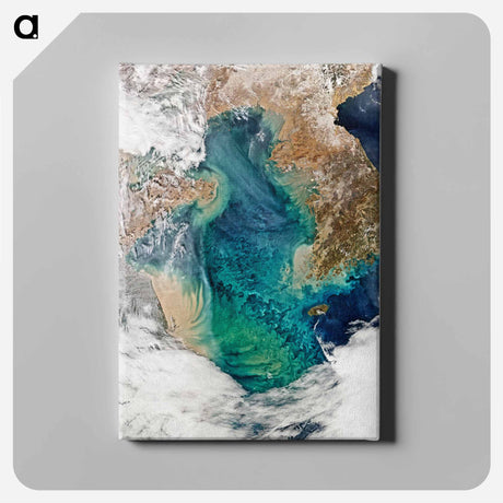 アートパネル-Ocean Color in the Yellow Sea
 - 上空からの地球 Canvas.