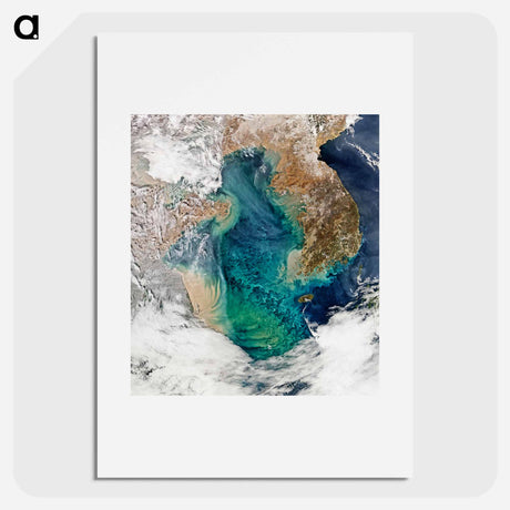 アートポスター-Ocean Color in the Yellow Sea
 - 上空からの地球 Poster.