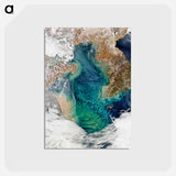 アートポストカード-Ocean Color in the Yellow Sea
 - 上空からの地球 Postcard.