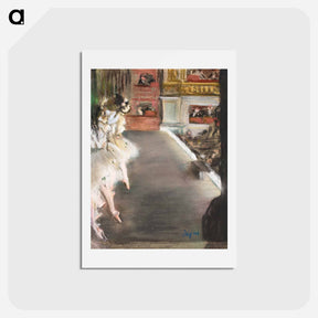 アートポストカード-Dancers at the old Opera House - エドガー ドガ Postcard.