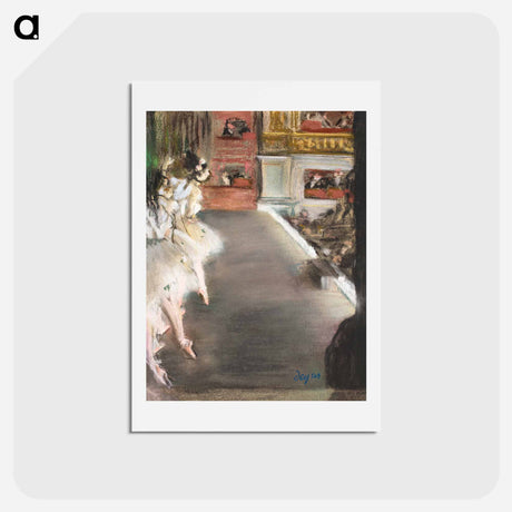 アートポストカード-Dancers at the old Opera House - エドガー ドガ Postcard.