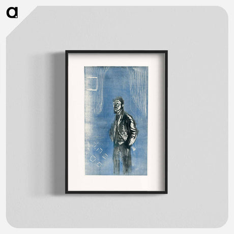 アートポスター-Self–Portrait in Moonlight - エドヴァルド ムンク Poster.