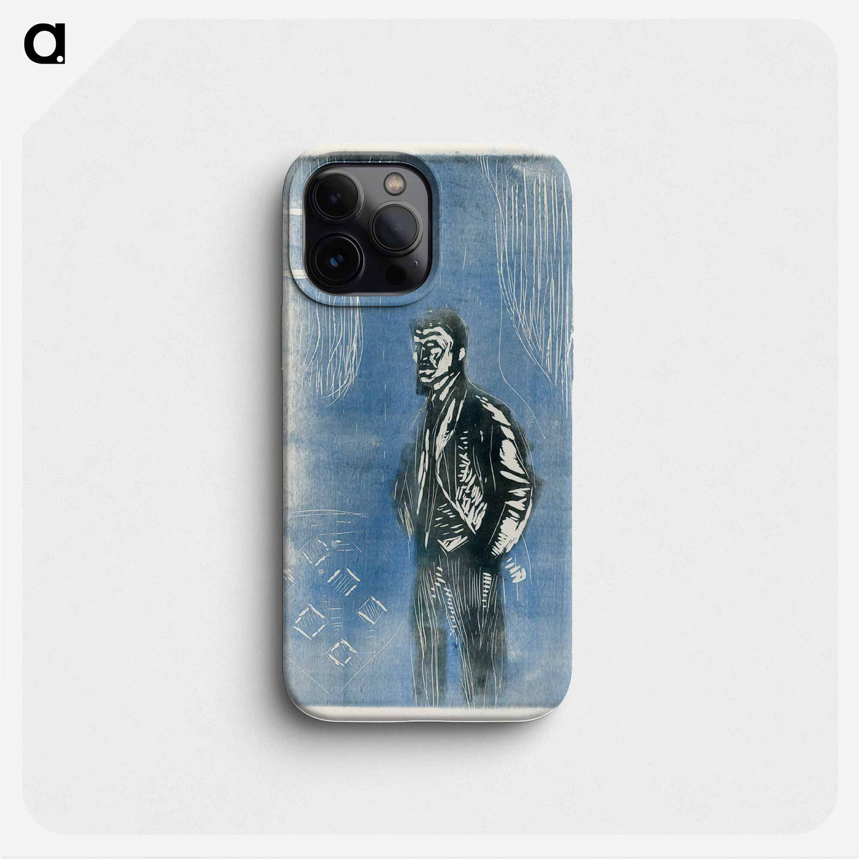 Self–Portrait in Moonlight - Edvard Munch Phone Case.