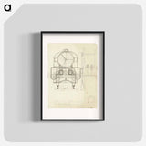 アートポスター-Locomotive from the front (child's drawing) - エゴン シーレ Poster.