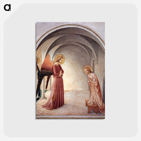 アートポストカード-Annunciation - フラ アンジェリコ Postcard.