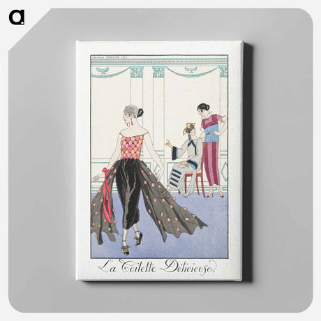 アートパネル-La Toilette Délicieuse - ジョージ バービエ Canvas.