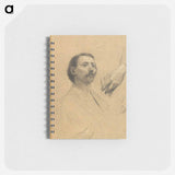 Head and.Hand Study for a Portrait of a Gentleman - グスタフ クリムト Memo.